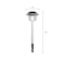 Nature Spring Solar Pathway Lights, 17-inch Stainless Steel Outdoor Stake Lighting for Garden, Landscape, Set of 6 181800JHL - alternate 2
